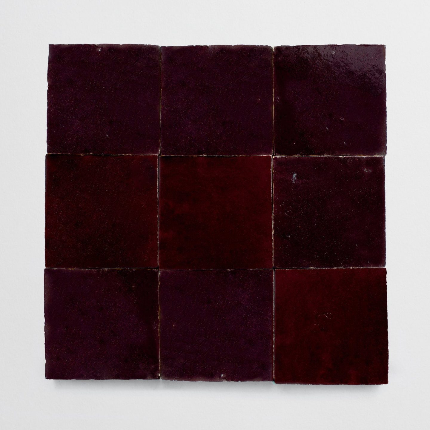 Midnight port zellige 2"x2" tiles by Cle Tile
