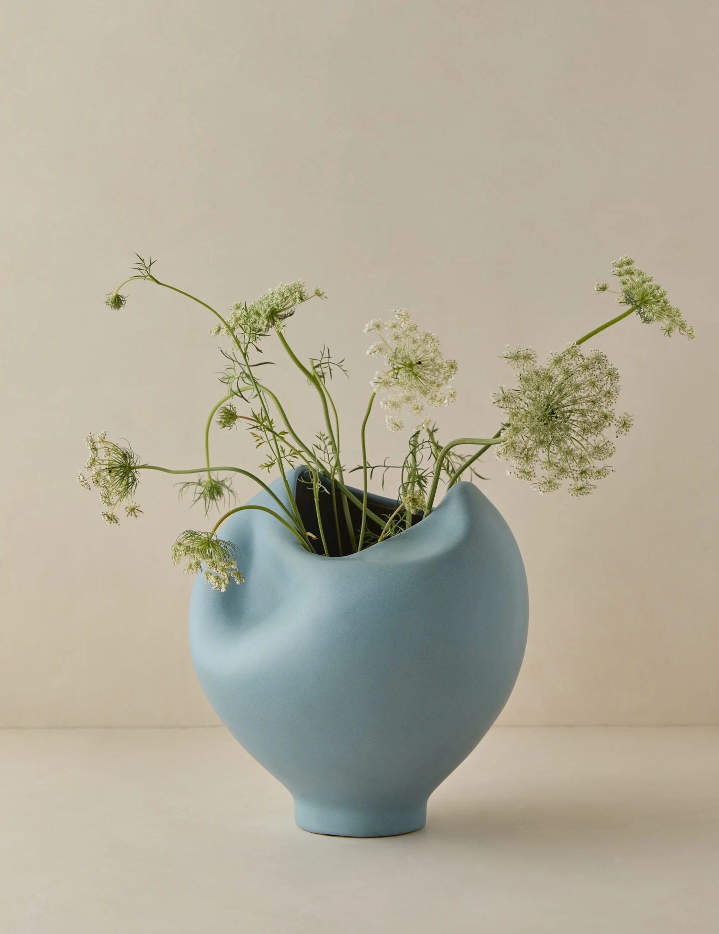 Graceyln Ceramic Vase from Lulu and Georgia selected by Kari Beckett for The Color Collective : March Edition Featured Color Sky Blue
