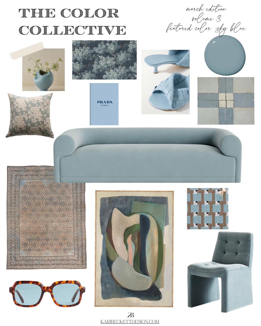 The Color Collective : March Edition Featured Color Sky Blue