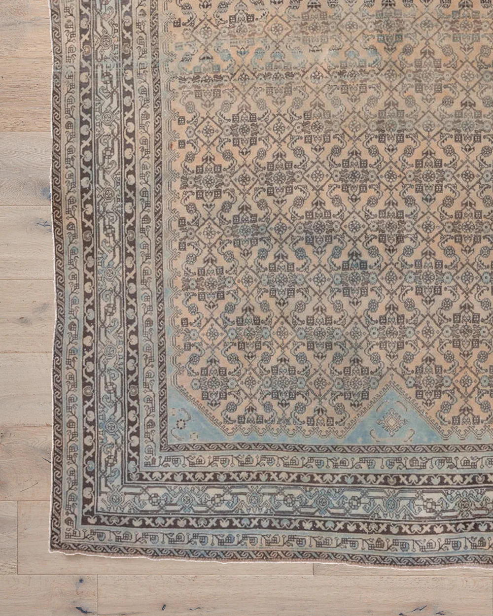 Vintage Persian Malayer Rug from The Vintage Rug Shop selected by Kari Beckett for The Color Collective : March Edition Featured Color Sky Blue