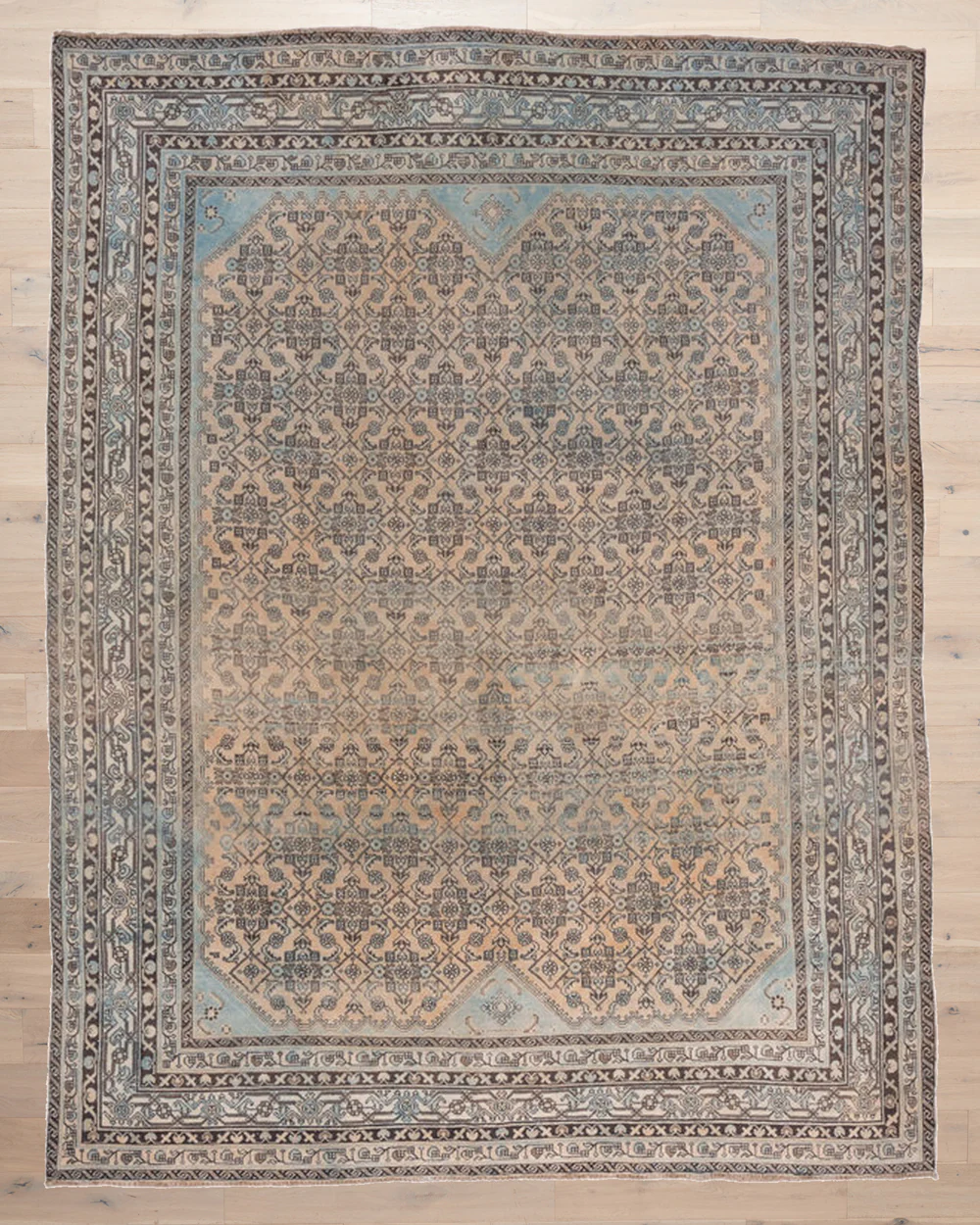 Vintage Persian Malayer Rug from The Vintage Rug Shop selected by Kari Beckett for The Color Collective : March Edition Featured Color Sky Blue